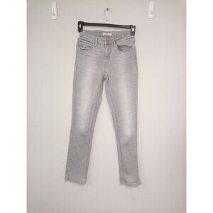 Levi Strauss & Co. Women's Mid-Rise Skinny Grey Washed Jeans Size 29